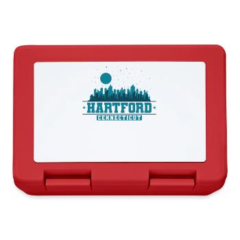 Hartford, Connecticut city in the USA - Lunchbox - red - Front