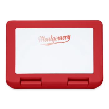 Montgomery, Alabama, a city in Montgomery, Alabama - Lunchbox - red - Front