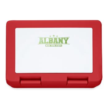 Albany City, New York State - Lunchbox - red - Front
