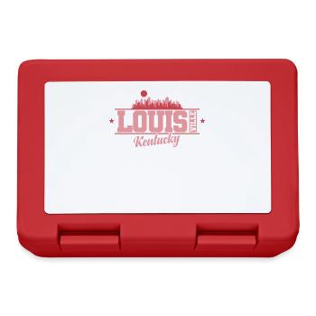 Louisville, Kentucky, a city in Kentucky - Lunchbox - red - Front