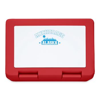 Anchorage, Alaska, a city in the U.S. state of Alaska - Lunchbox - red - Front