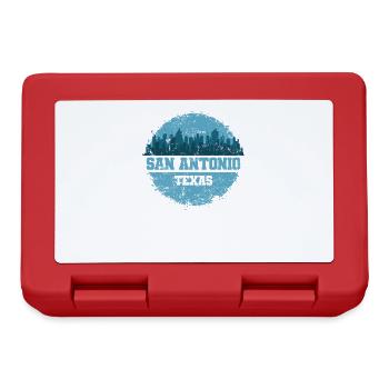 San Antonio, a city in the U.S. state of Texas - Lunchbox - red - Front