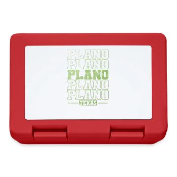 Plano, Texas, a city in the United States - Lunchbox - red - Front