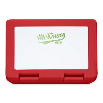 McKinney, Texas city in the United States - Lunchbox - red - Front