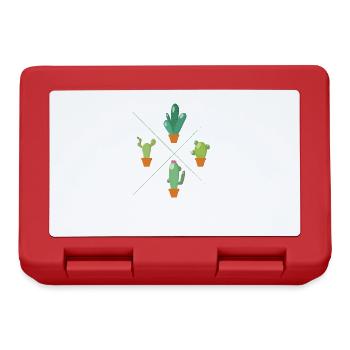 Gardening Four Cacti - Lunchbox - red - Front