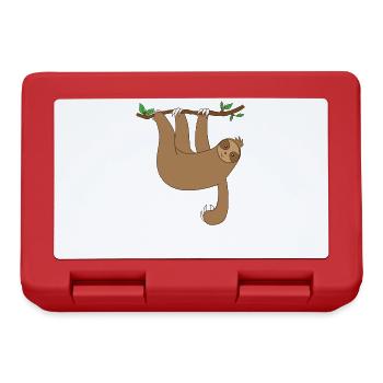 Sloth hanging from the tree - Lunchbox - red - Front