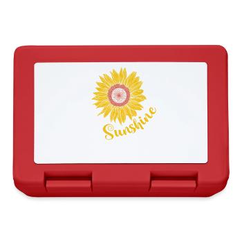 Tournesol de jardin ensoleillé en été - Boîte à goûter - rouge - Devant
