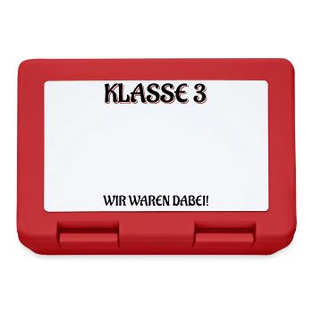 Ende 3. Klasse Wir Waren Dabei Klasse 3 Abschluss - Brotdose - Rot - Vorne