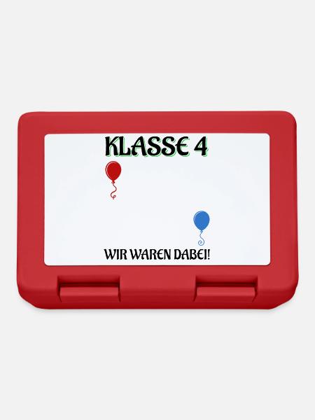 4. Klasse Wir Waren Dabei Abschluss Grundschule - Brotdose - Rot