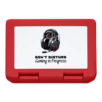 Chemise gamer Ne dérangez pas les jeux en cours - Boîte à goûter - rouge - Devant