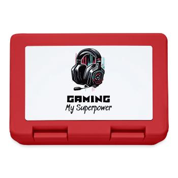 Gaming My Superpower Shirt Street Art Style - Lunchbox - red - Front
