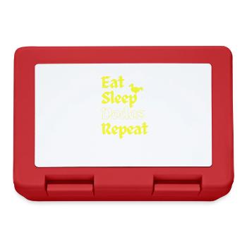 Eat Sleep Dodos Repeat - Lunchbox - red - Front