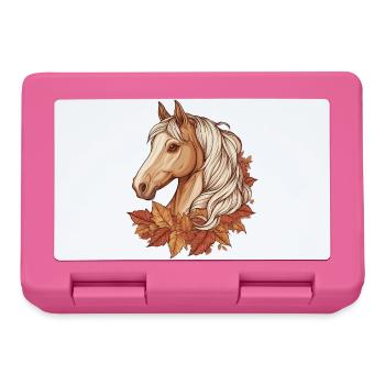 Cheval automne - Boîte à goûter - rose - Devant