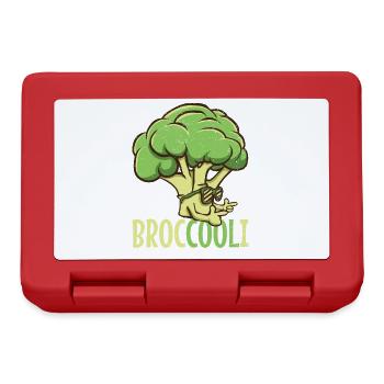 Vegan Cool Broccoli Broc cool i avec lunettes de soleil - Boîte à goûter - rouge - Devant