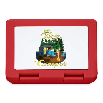 Caravan King of the Camper Camper Camping Fan - Lunchbox - red - Front