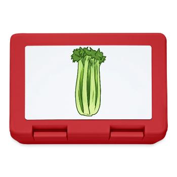 Perennial Celery Vegetable Raw Food Organic Vegan - Lunchbox - red - Front