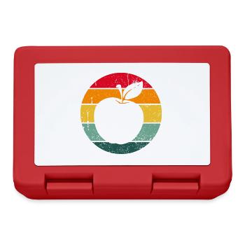 Vintage Retro Apple Fruit Apple Tree Gift Idea - Lunchbox - red - Front