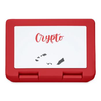 Roi Crypto - Boîte à goûter - rouge - Devant