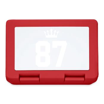 87 Number crown - Lunchbox - red - Front