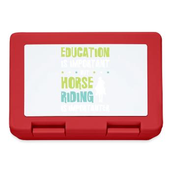 Horses Education - Lunchbox - red - Front
