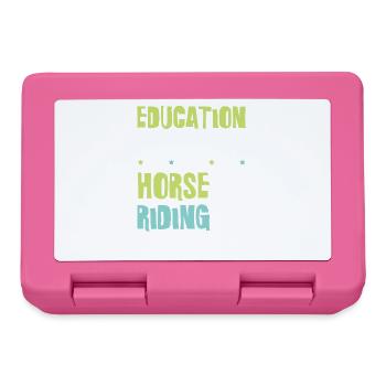 Horses Education - Lunchbox - pink - Front