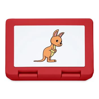 Kangaroo Comic - Lunchbox - red - Front