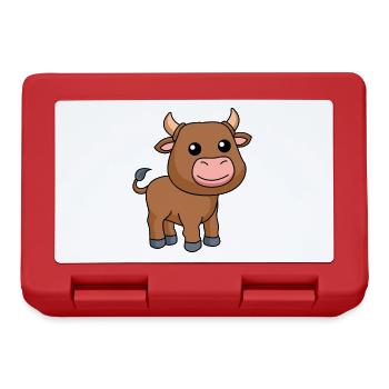 Stier Comic Tier - Brotdose - Rot - Vorne