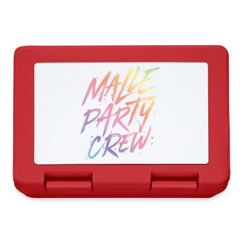 malle party crew colorful - Lunchbox - red - Front