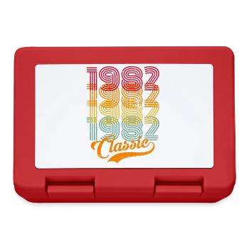 Vintage 1982 82 Anniversaire Rétro Vintage Cadeau - Boîte à goûter - rouge - Devant