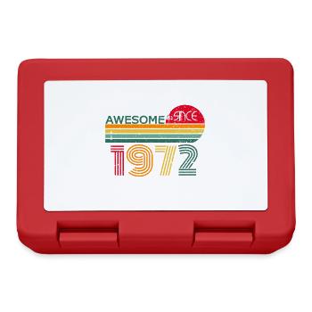Vintage 1972 72 Birthday Retro Vintage Gift - Lunchbox - red - Front