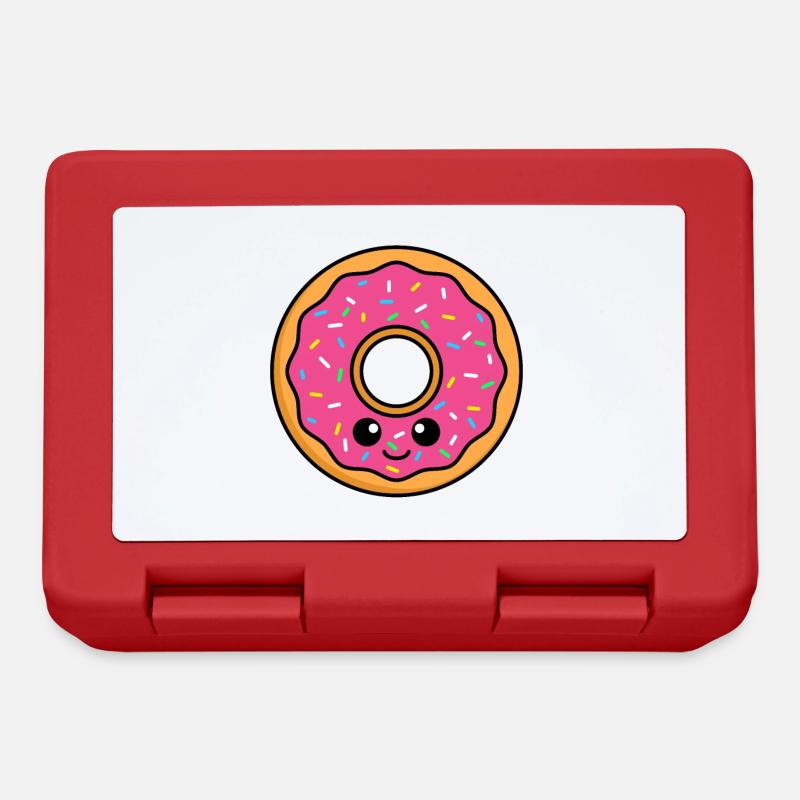 Donut Comic - Lunchbox - red