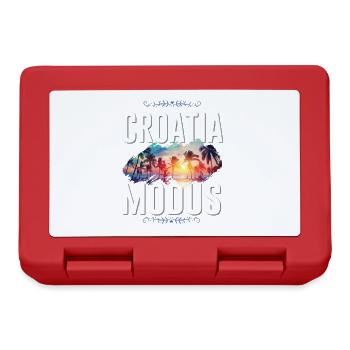 Mode Croatie - Boîte à goûter - rouge - Devant