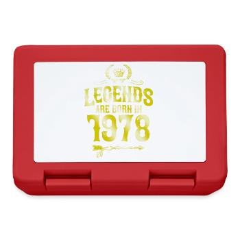 1978 legends born in - Lunchbox - red - Front