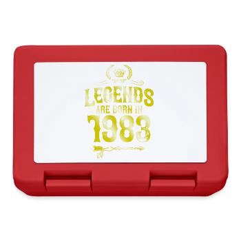 1983 legends born in - Brotdose - Rot - Vorne