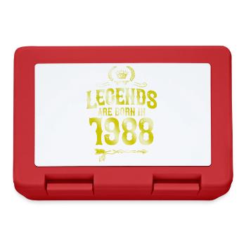 1988 legends born in - Brotdose - Rot - Vorne