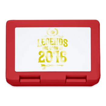 Légendes 2016 nées en - Boîte à goûter - rouge - Devant