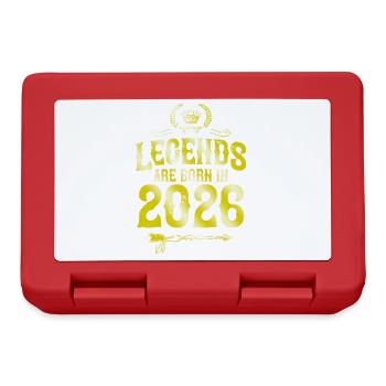 Légendes 2026 nées en - Boîte à goûter - rouge - Devant