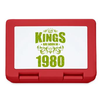 les rois naissent en 1980 - Boîte à goûter - rouge - Devant
