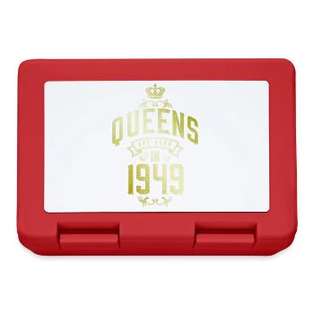 Queens born in 1949 - Brotdose - Rot - Vorne