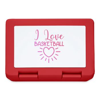 I love basketball - Lunchbox - red - Front