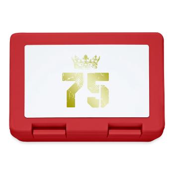 75 Couronne numérique - Boîte à goûter - rouge - Devant