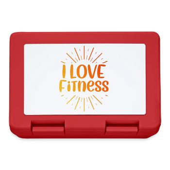 I love fitness - Lunchbox - red - Front