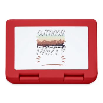 Équipe de fête en plein air - Boîte à goûter - rouge - Devant
