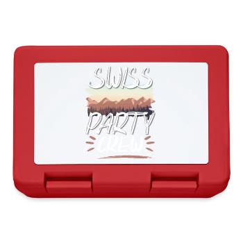 Swiss Party Crew - Boîte à goûter - rouge - Devant