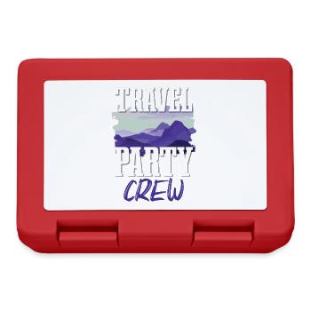 Travel Party Crew - Brotdose - Rot - Vorne