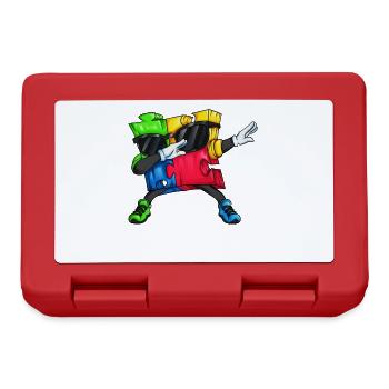 Dab Autism Puzzle Dabbing Motif Famille Amis - Boîte à goûter - rouge - Devant