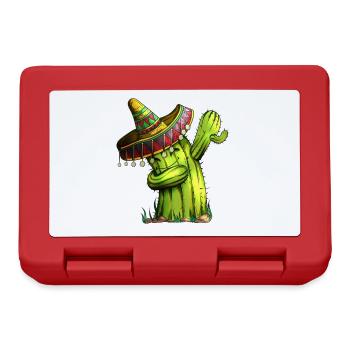 Vacances Mexique Cinco de Mayo Cactus Costume Dab - Boîte à goûter - rouge - Devant