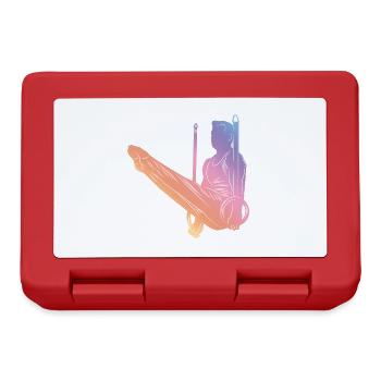 Gymnastics Silhouette - Lunchbox - red - Front
