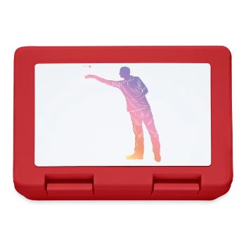 Darts Silhouette - Lunchbox - red - Front