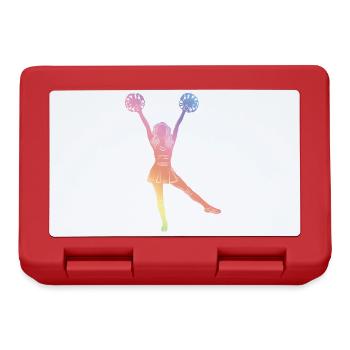 Cheerleader Silhouette - Lunchbox - red - Front